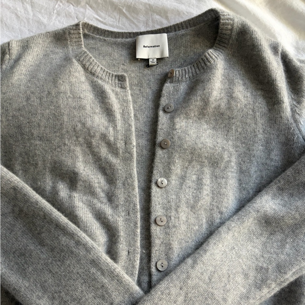 Reformation Clara  Cashmere Cardigan - Picture 2 of 5